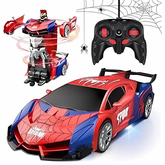 Voiture Spider-Man Robot 2 en 1 RC - RC Télécommandé