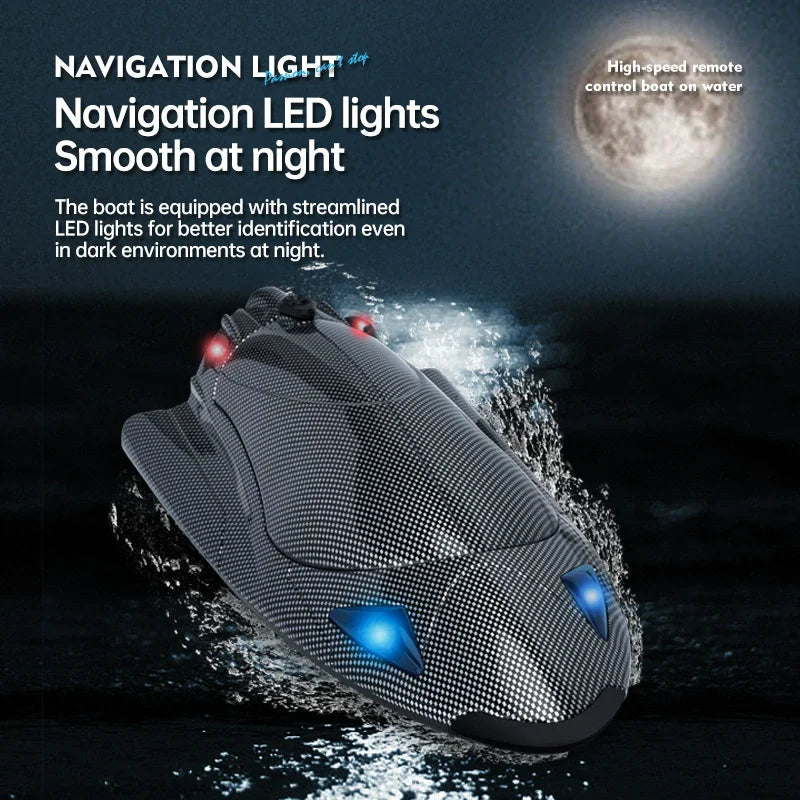 Bateau en Carbone RC (Nage Comme un Poisson) - RC Télécommandé