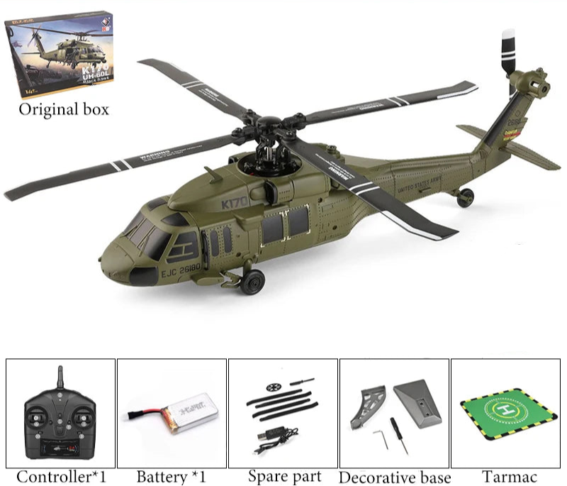 Hélicoptère Militaire Télécommandé - RC Télécommandé