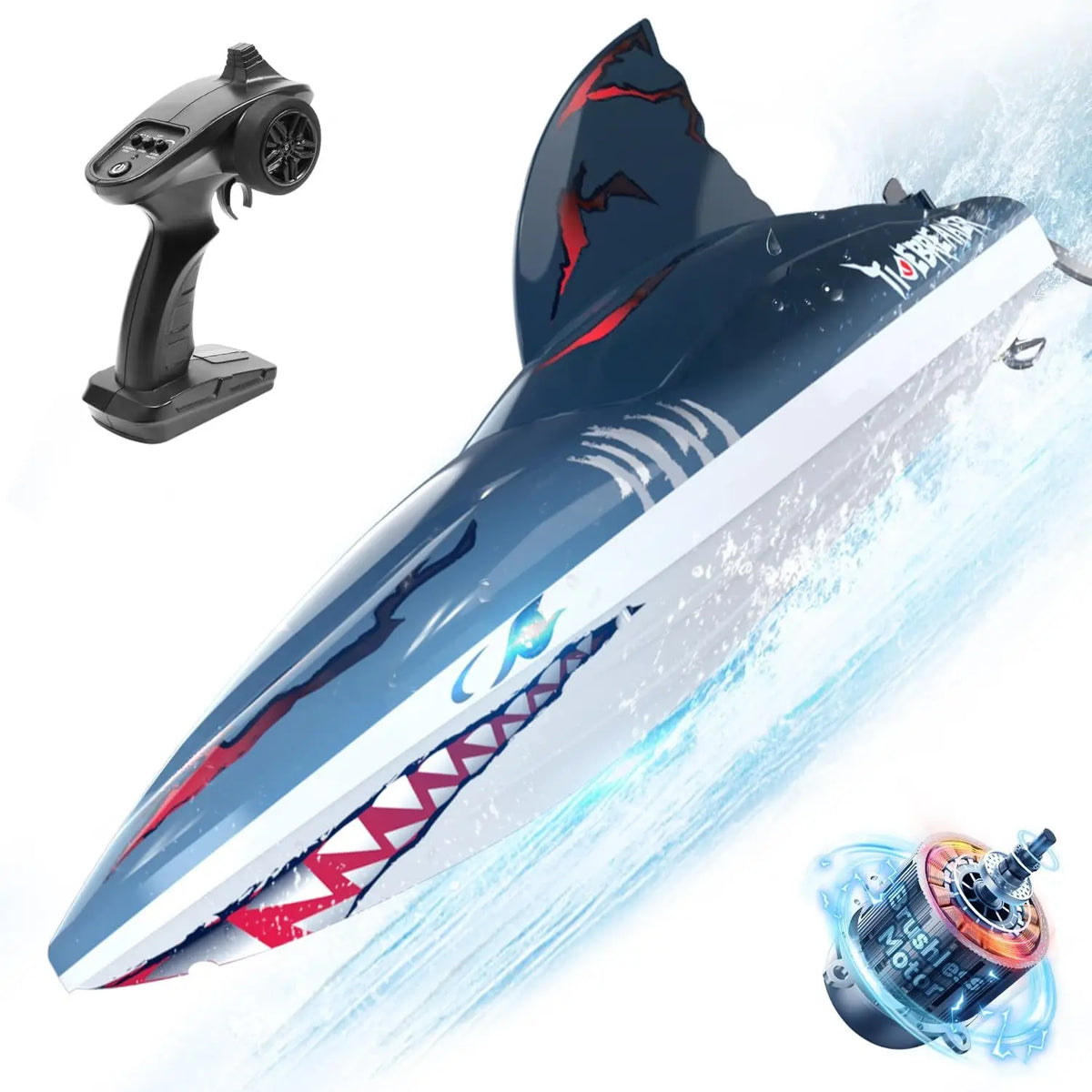 Bateau Requin RC Ultra Rapide - RC Télécommandé