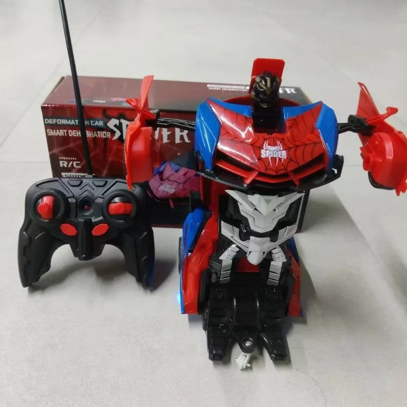 Voiture Spider-Man Robot 2 en 1 RC - RC Télécommandé