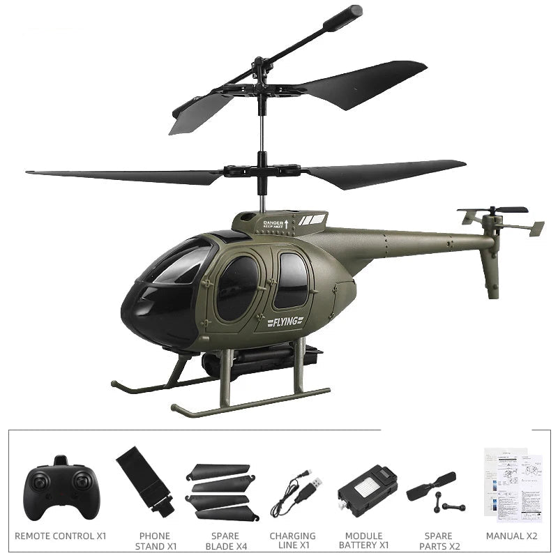 Jouet Hélicoptère Militaire RC - RC Télécommandé