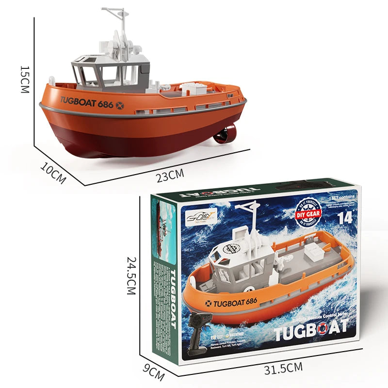 Bateau Remorqueur Télécommandé - RC Télécommandé