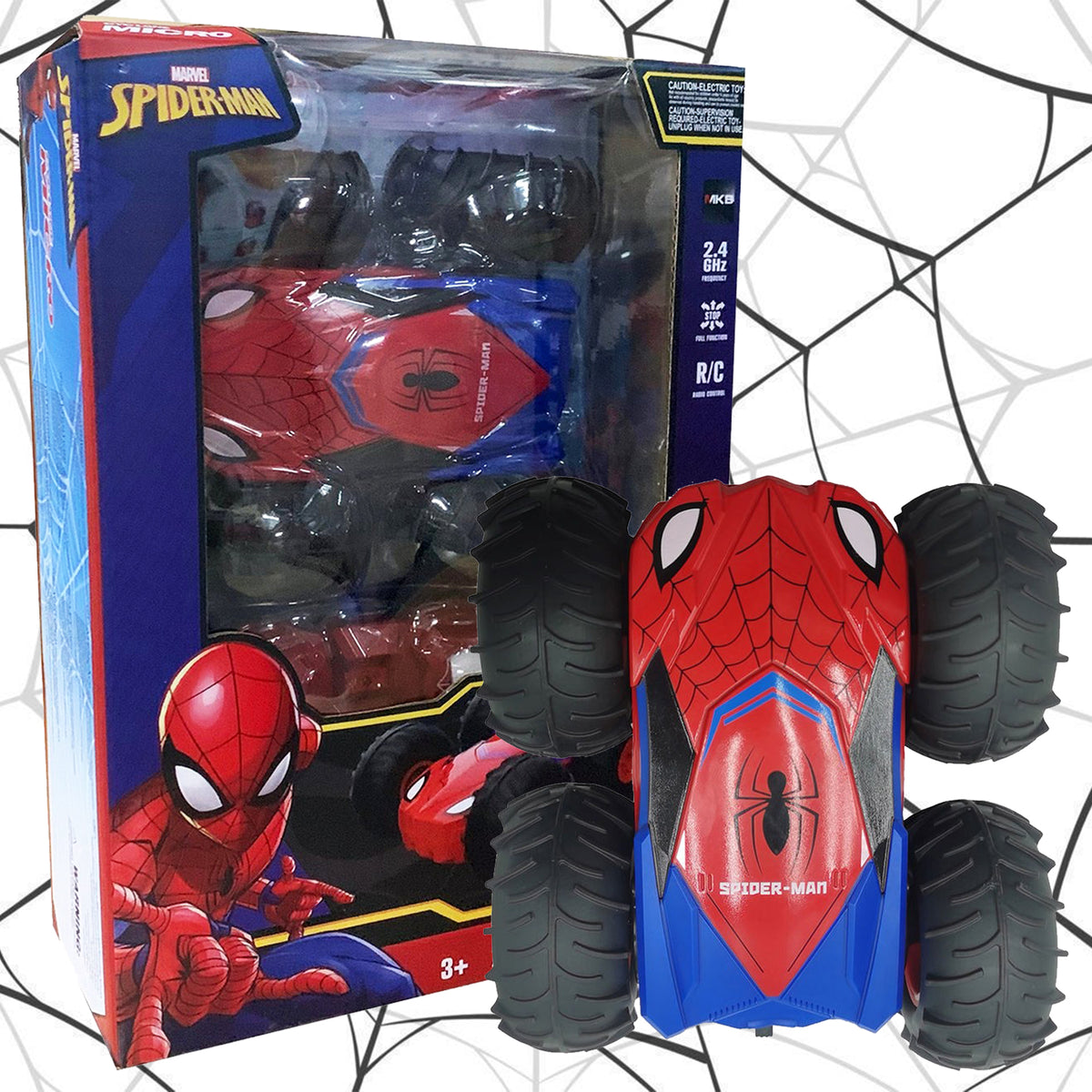 Voiture Spiderman Cascade Télécommandée - RC Télécommandé