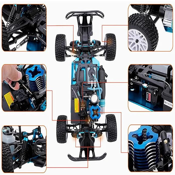Voiture 4x4 Thermique Radiocommandée Tout-Terrain - RC Télécommandé