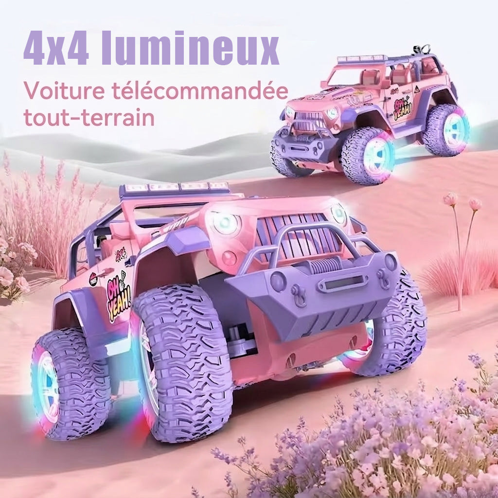 Voiture Rose Télécommandée Tout-Terrain - RC Télécommandé