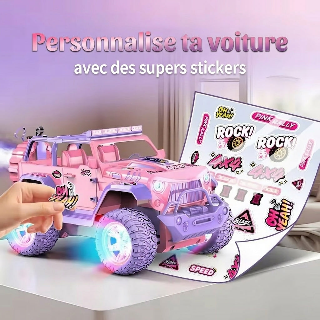 Voiture Rose Télécommandée Tout-Terrain - RC Télécommandé