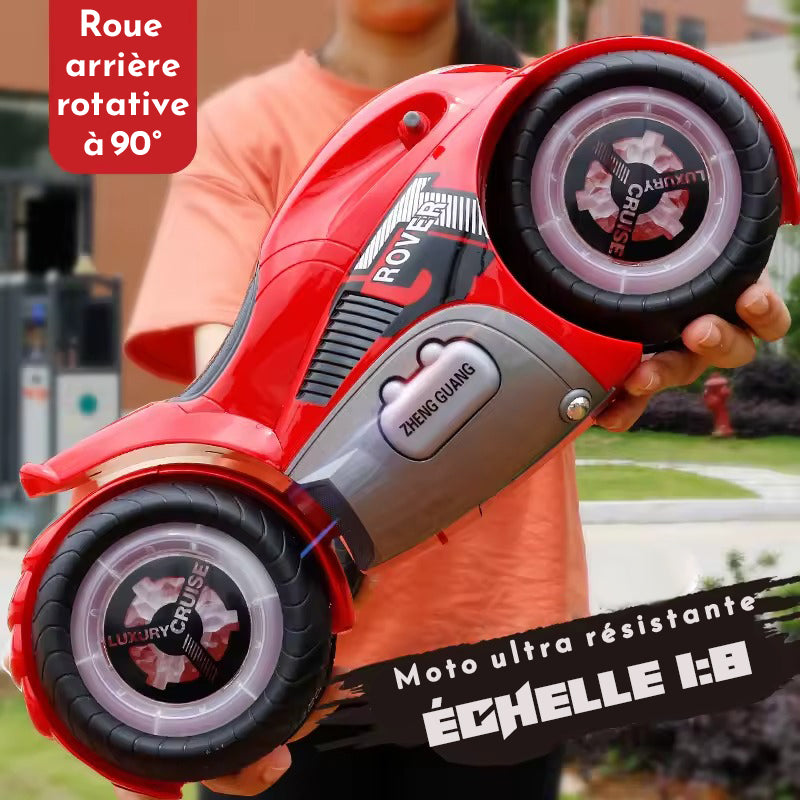 Moto Grande Taille avec Roue Pivotante RC - RC Télécommandé