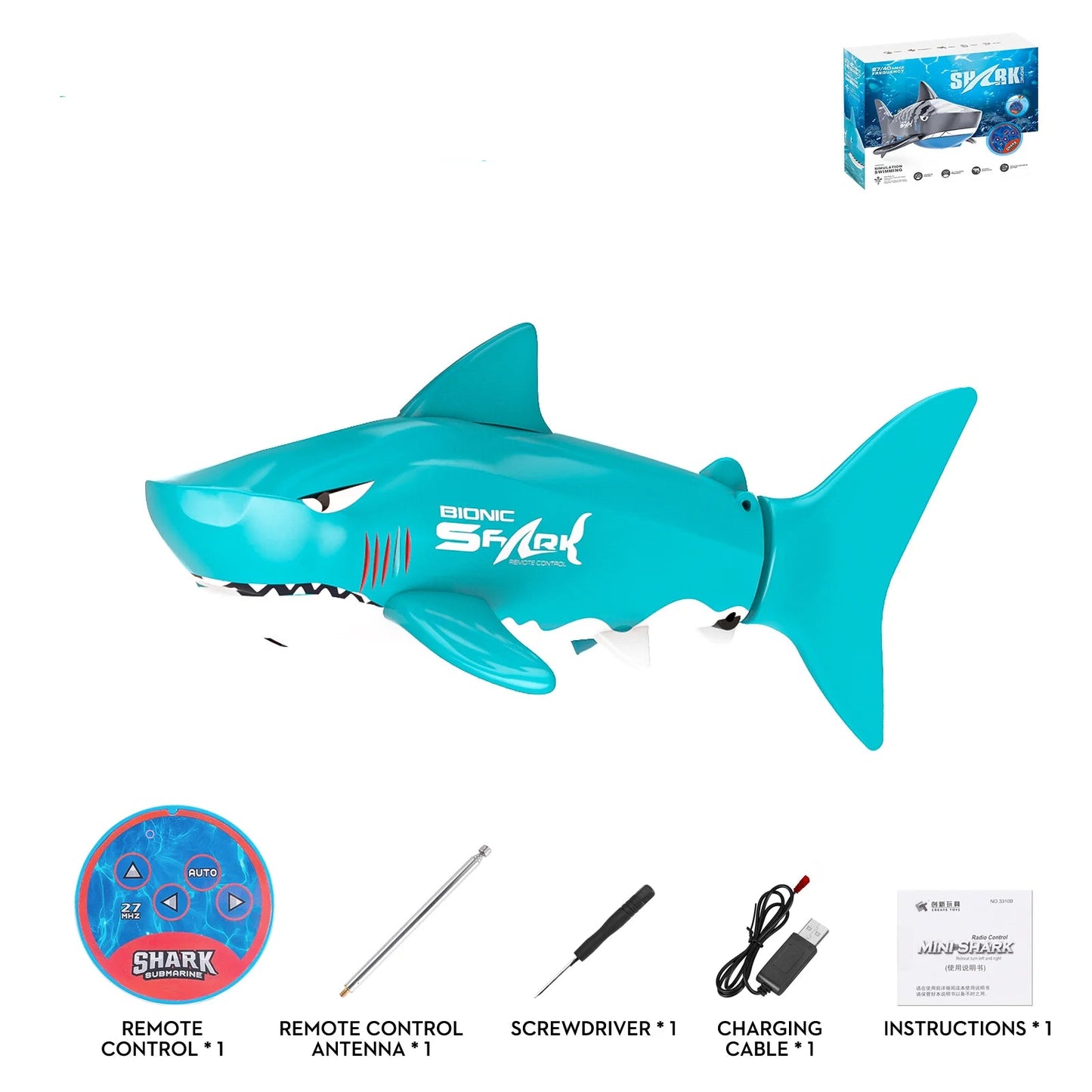 Mini Requin Radiocommandé - RC Télécommandé