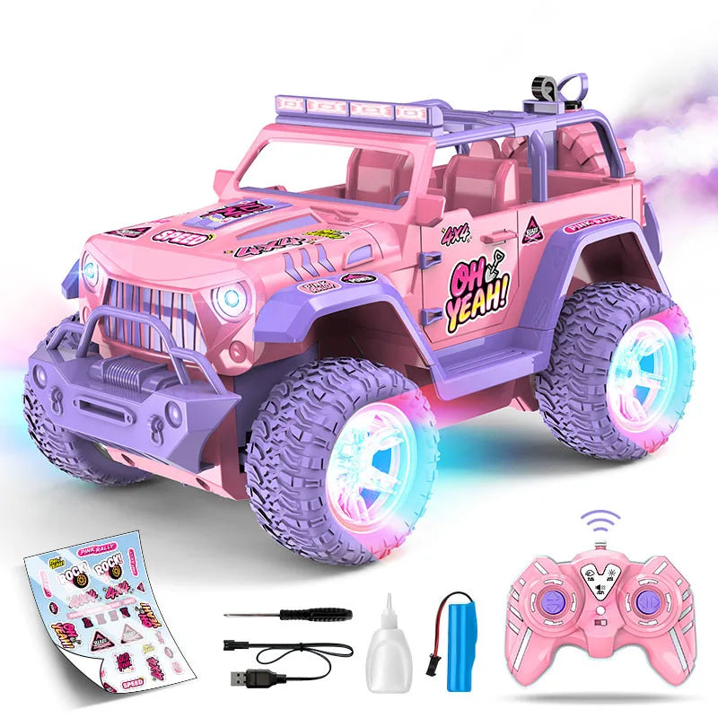 Voiture Rose Télécommandée Tout-Terrain - RC Télécommandé
