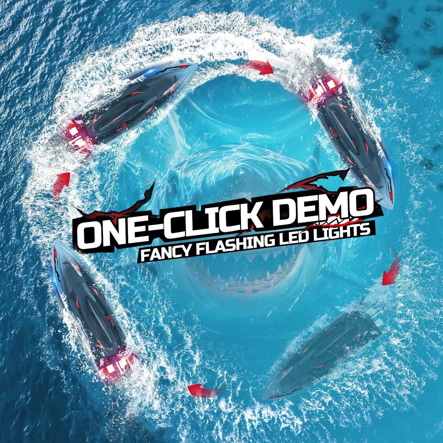 Bateau Requin RC Ultra Rapide - RC Télécommandé