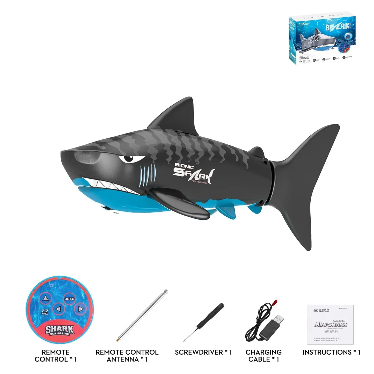 Mini Requin Radiocommandé - RC Télécommandé