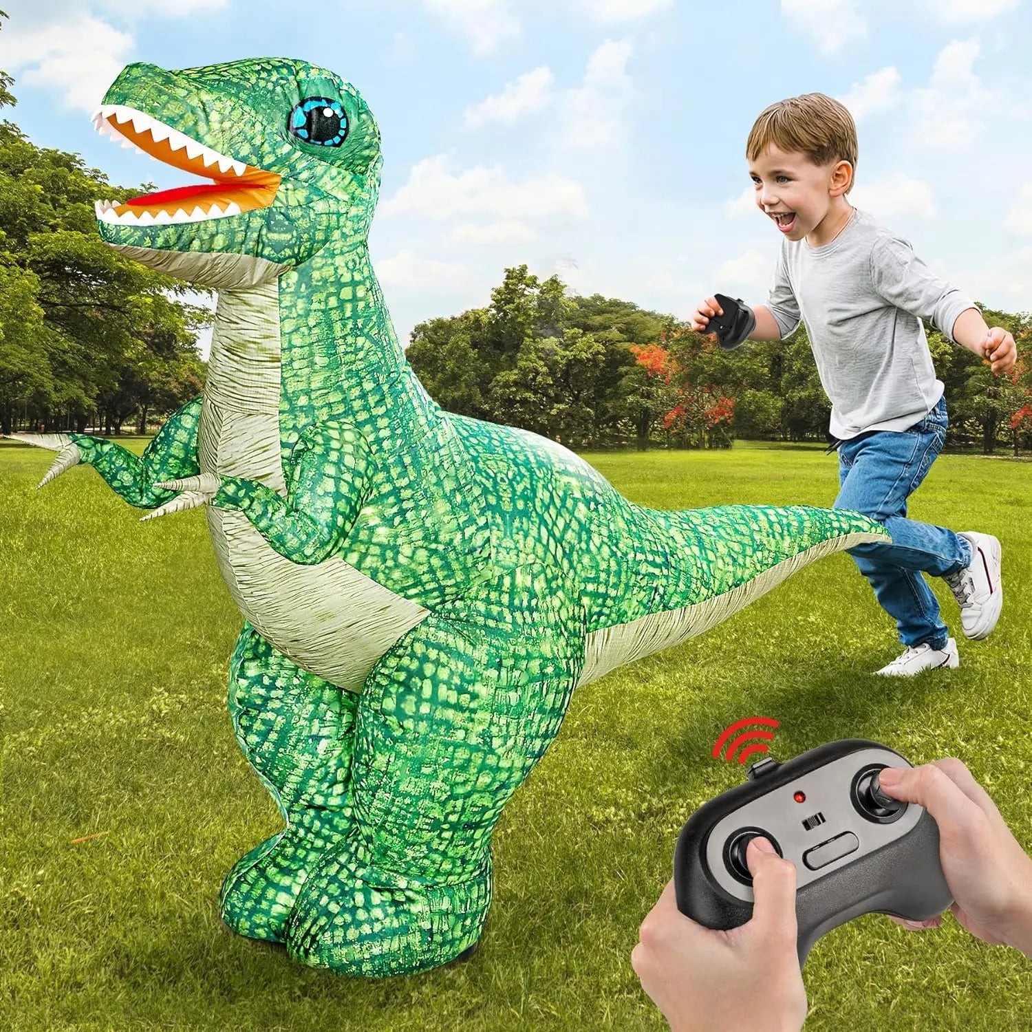 Dinosaure Gonflable Géant Télécommandé - RC Télécommandé