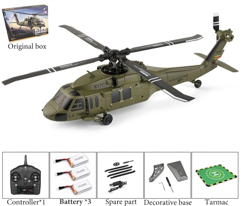 Hélicoptère Militaire Télécommandé - RC Télécommandé