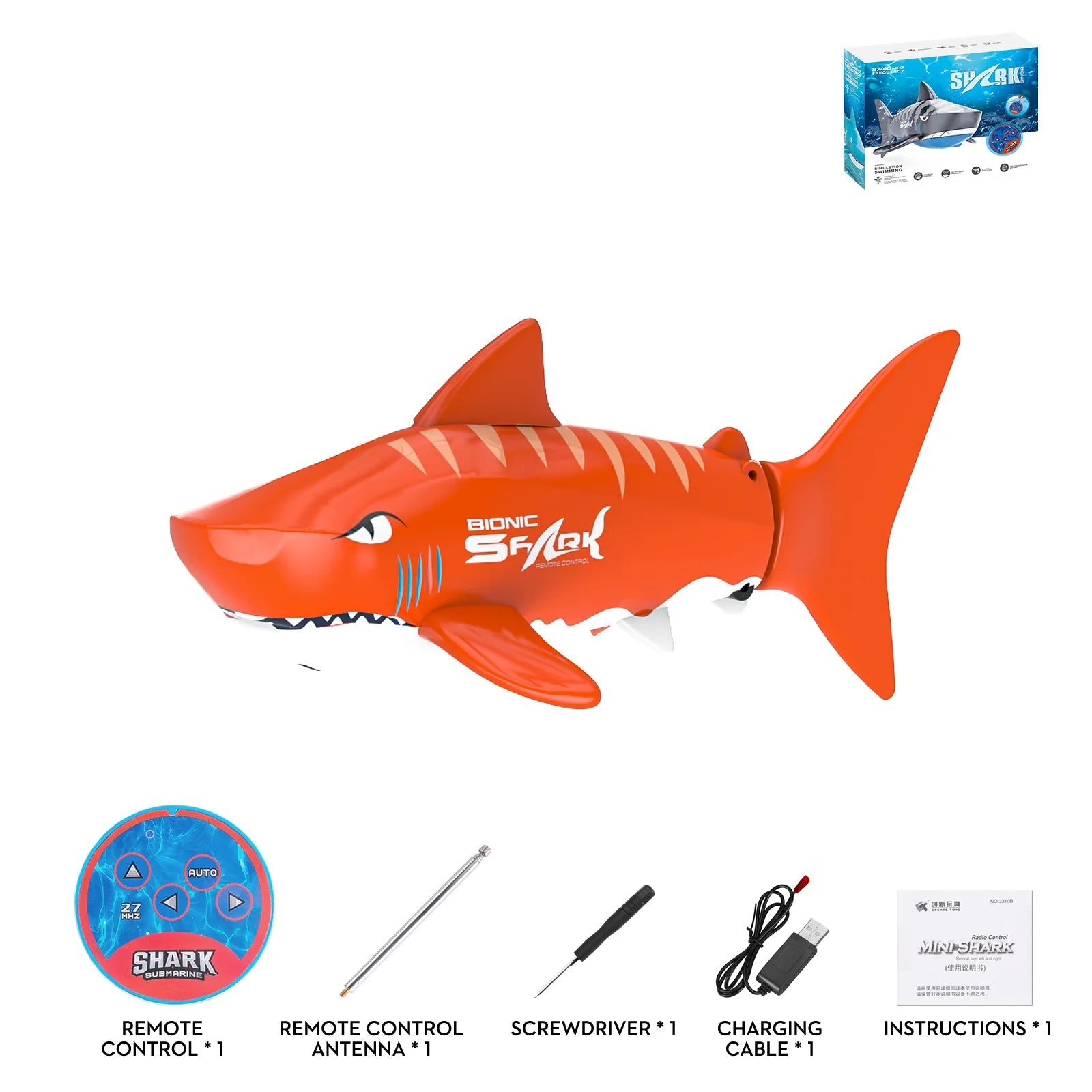 Mini Requin Radiocommandé - RC Télécommandé