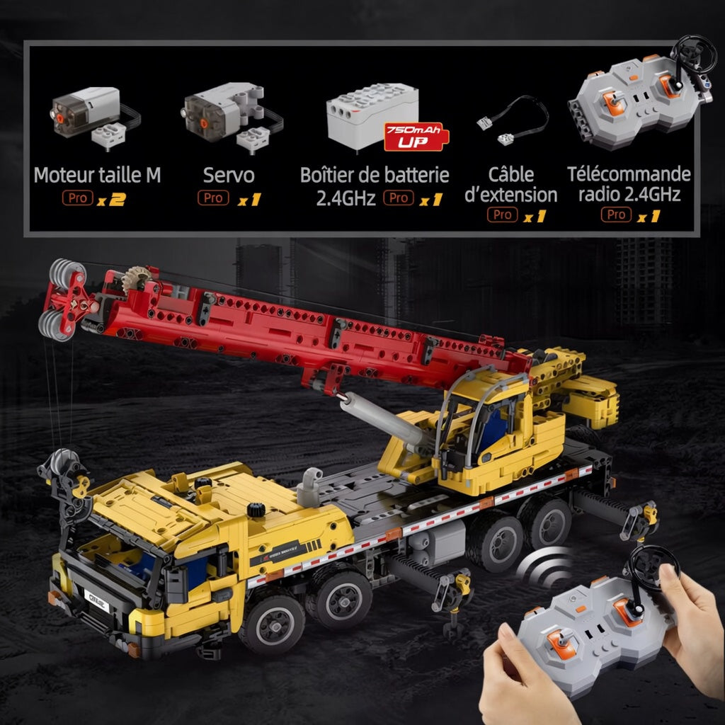 Camion Grue à Construire Télécommandé - RC Télécommandé