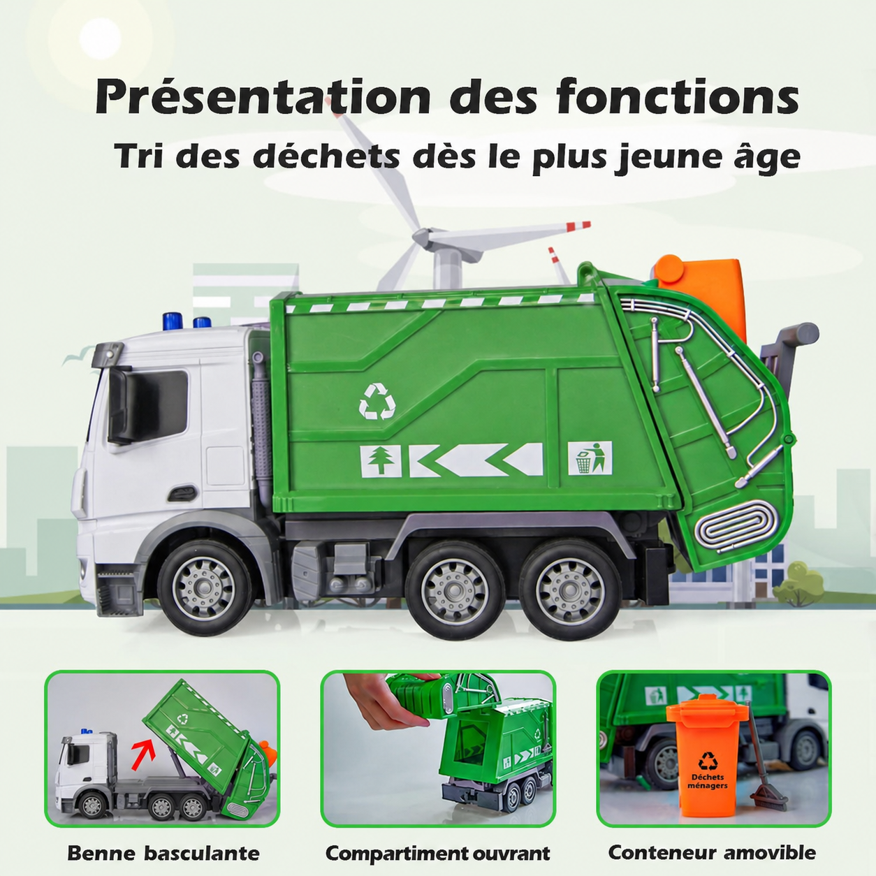 Camion Poubelle Télécommandé