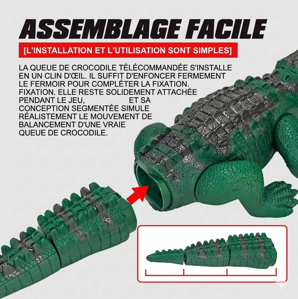 Dinosaure Crocodile Télécommandé - RC Télécommandé