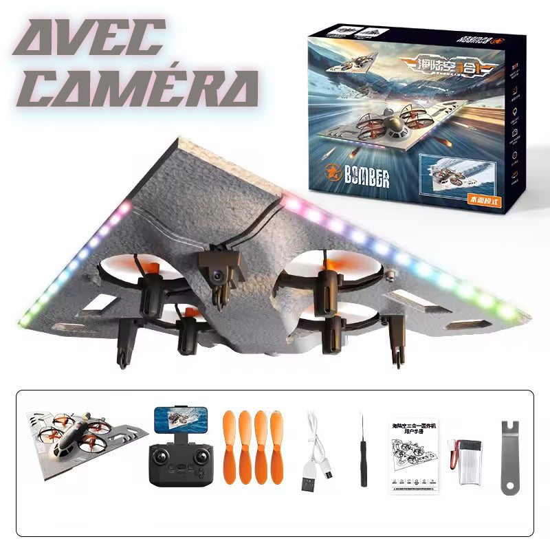 Drone Avion Télécommandé 3 en 1 (Air, Terre et Mer)