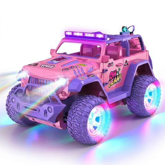Voiture Rose Télécommandée Tout-Terrain - RC Télécommandé
