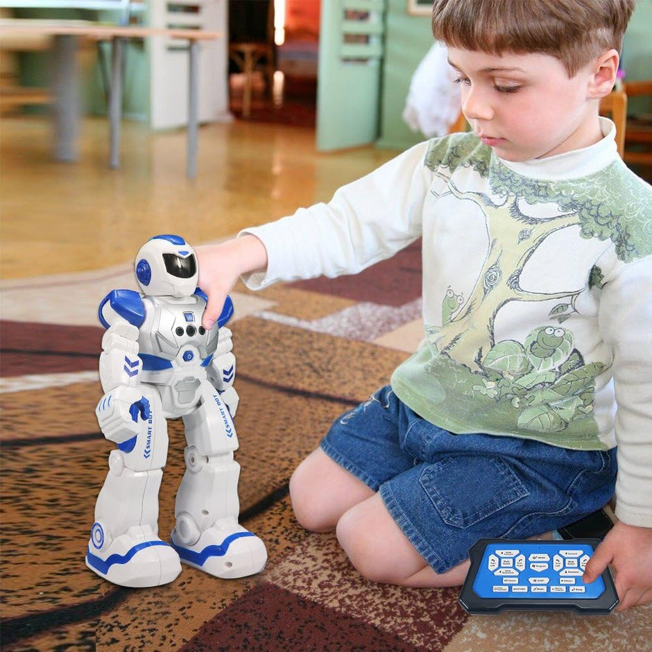 Chien Robot Télécommandé 8 Roues – Gestuel – Intérieur/extérieur – Recharge USB – 20 Min D'autonomie