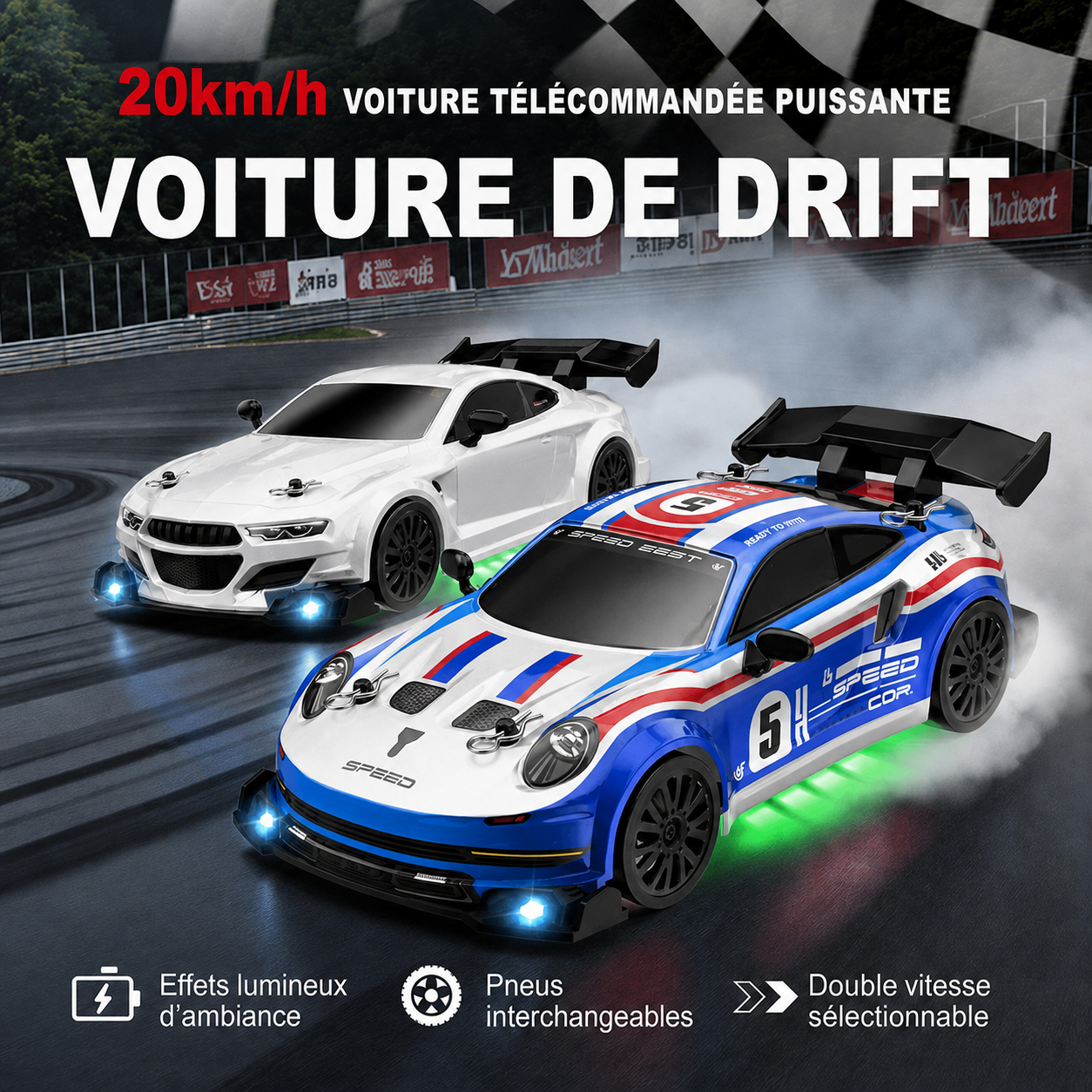 Voiture Radiocommandée Drift - RC Télécommandé