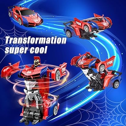 Voiture Spider-Man Robot 2 en 1 RC - RC Télécommandé