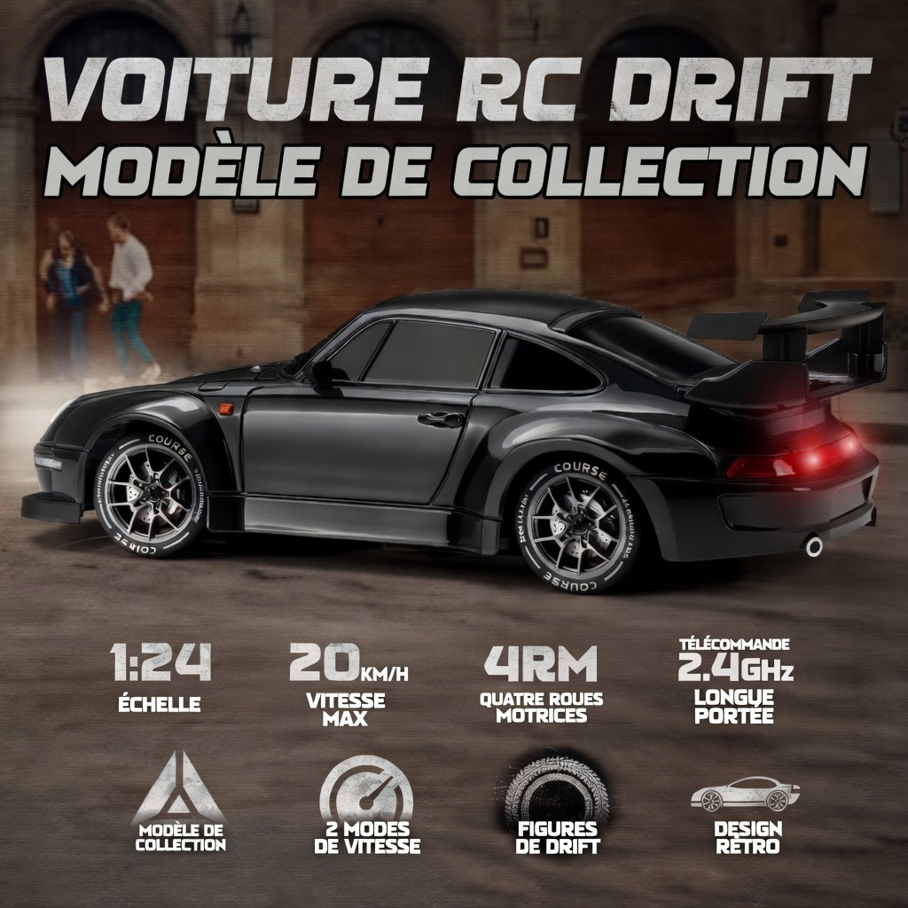 Voiture Télécommandée Noire - RC Télécommandé