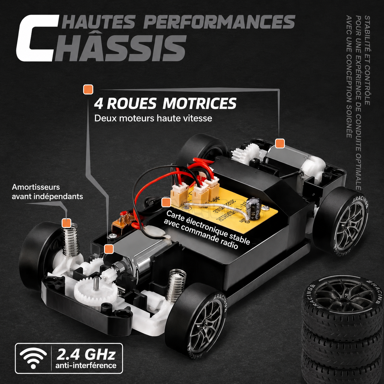 Voiture Télécommandée pour Drift - RC Télécommandé